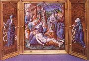 Limoges enamel triptych
